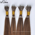 8-32 &quot;extensões reais pre ligadas do cabelo da ponta 8A do prego U 1g / S 10g / embalam o tipo do cabelo reto da cor escura